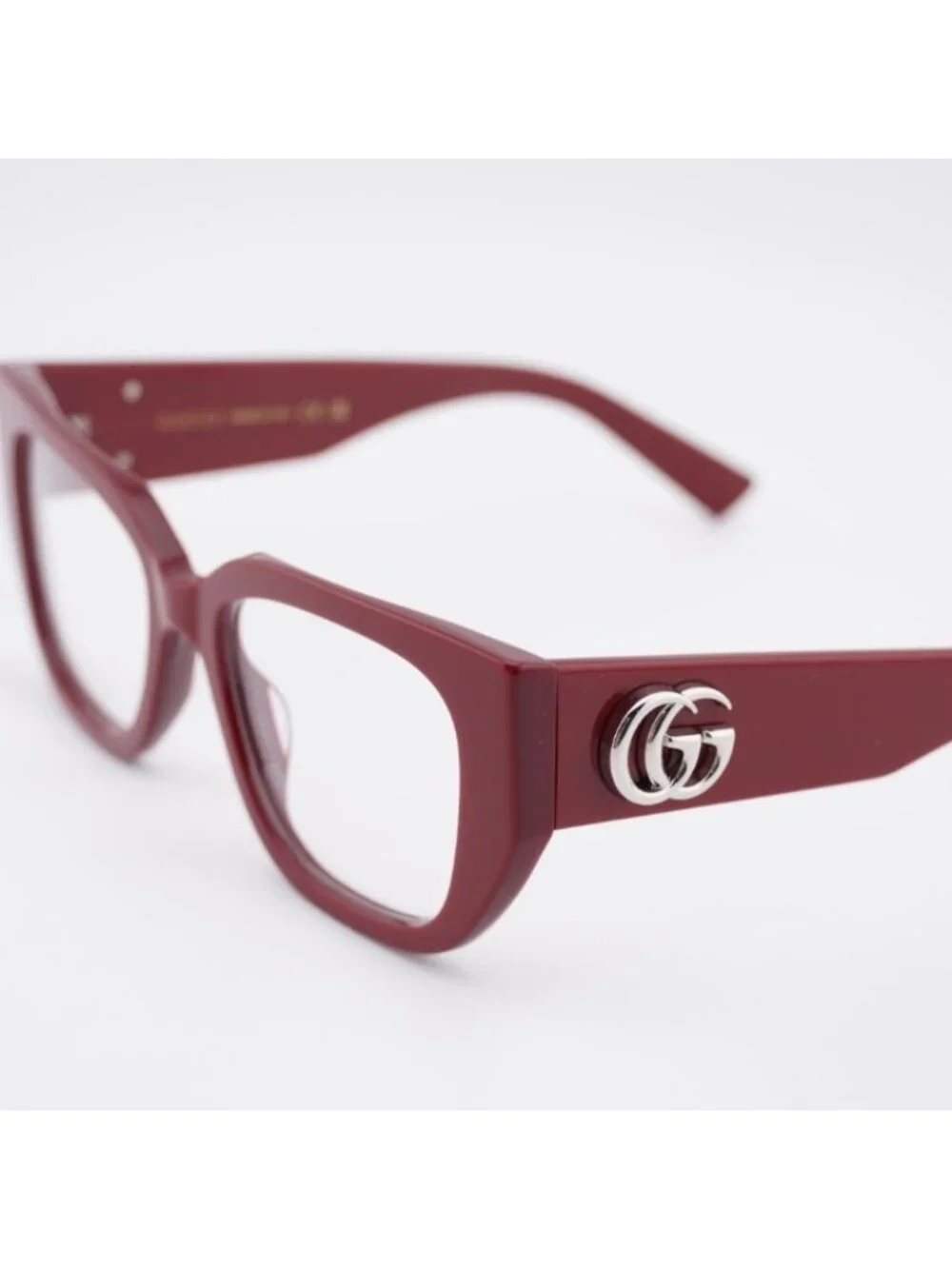Gucci GG1952O 003 Eyeglasses Burgundy 51mm Square Frame